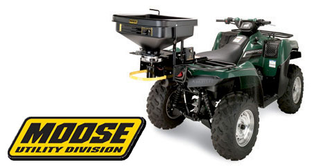 Moose Utility Division spreader mounted on ATV